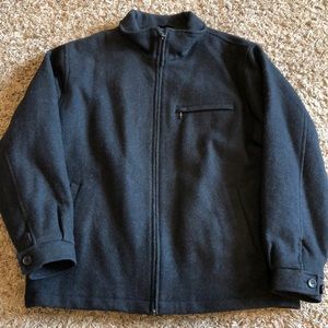 London Fog wool dress coat, size large, lined